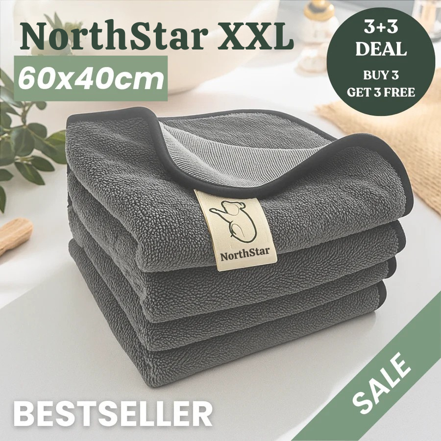 NorthStar XXL (60x40cm) – Streak-Free Cleaning With Just Water