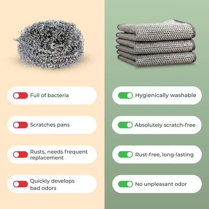 NorthStar– Hygienic Steel Mesh for Tough, Scratch-Free Cleaning