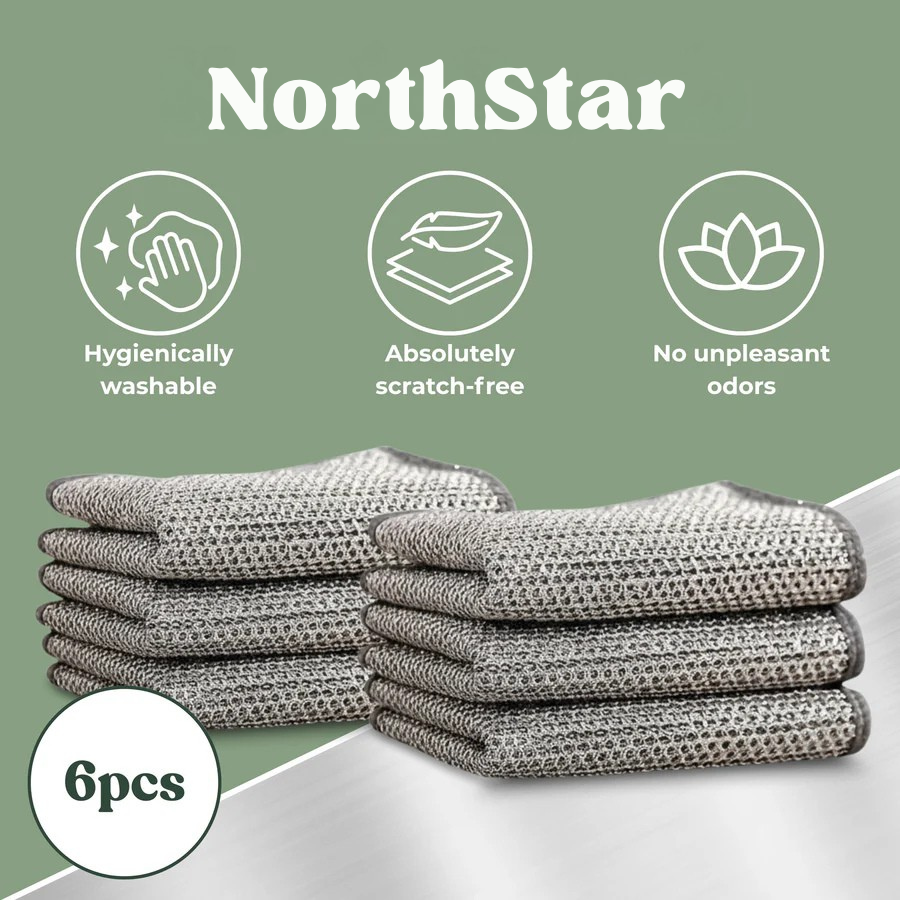 NorthStar– Hygienic Steel Mesh for Tough, Scratch-Free Cleaning