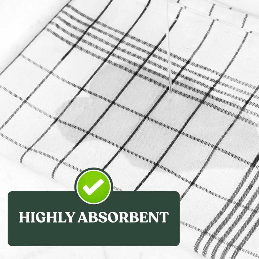 NorthStarCotton Tea Towel - Premium Extra-Thick Cotton Cloths 220 GSM (62x45cm)